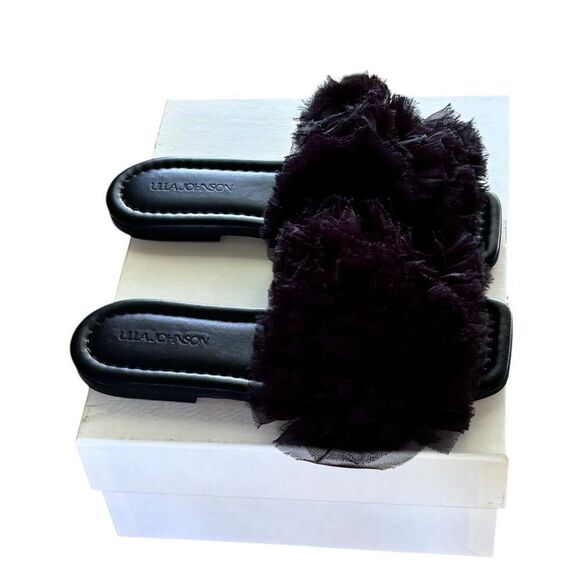 Ulla Johnson Helia Slide in Black NWB Size 37 - Picture 4 of 8